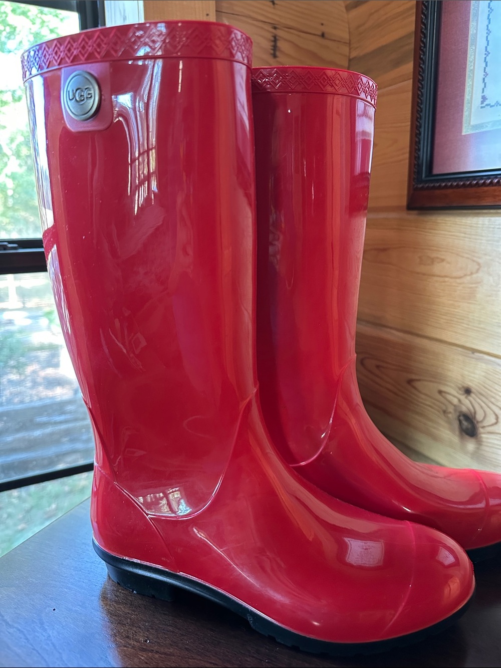 Red Rain Boots - Not a Home Accent